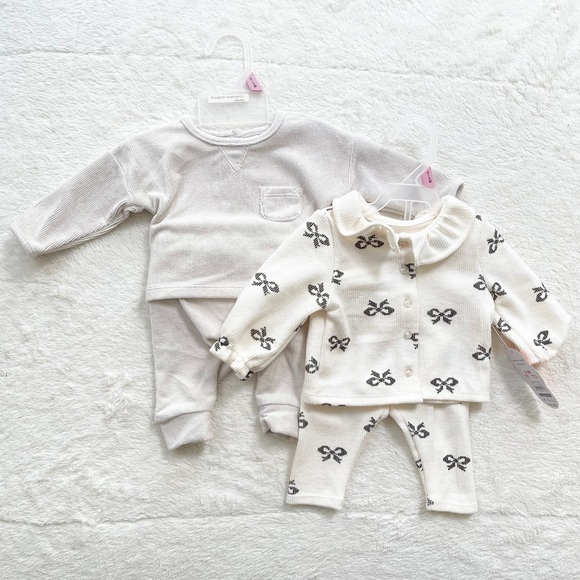 Modern Moments & Wonder Nation | 0-3M Baby Matching Top & Pant Sets *NWT* - Picture 1 of 15